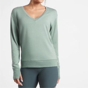 Athleta Sunrise V Neck Sweatshirt